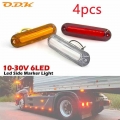 4pcs 6 SMD LED Side Marker Lights Car External Lights Indicators Warning Tail Light Trailer Truck Lorry Boat Lamp12V / 24V|Truck