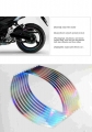 Motorcycle Sticker Vinyl Decal Wheel Hub Rim Waterproof Reflective Laser 10/12/14/18 Inch For Electric Moto Car Bicycle|Decals