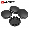 4pcs/lot 56mm 10 Pin No Logo Black Plastic Car Wheel Tire Rim Center Hub Cap Wheel Dust-proof Hubcap Cover Auto Car Accessories