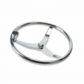 Boat Accessories Marine Stainless Steel Boat Steering Wheel 3 Spoke 13 1/2" Dia, with 5/8" 18 Nut|Marine Hardware|