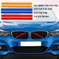 Front Kidney Grille Trim Strips Cover Frame For Bmw F20 F22 F21 F30 F32 F36 F23 F31 F33 1 2 3 4 Series M Sport Style Sticker - I