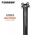 Toseek Carbon Seatpost 27.2/30.8/31.6mm Matte Black Mtb/road Bike Seat Post Offset 0mm Bicycle Seat Post Length 400mm Bike Parts