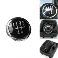 5 Speed Gear Shift Knob Stick Cap Auto Gear Knob Cap Emblem Badge Decor Cover Black Interior Parts For VW Golf Bora Jetta Polo