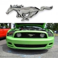 3d 15.5cm Running Horse Logo Metal Car Sticker Fender Emblem Badge Chrome Decal Car Styling For Ford Mustrng Ferrari Car Window