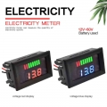 0.56'' LCD Digital Voltmeter 12V 24V 36V 72V Battery Capacity Indicator Lead Acid Power Car Motorcycle Voltage Tester De