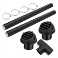 60mm Car Auto Heater Pipe Duct T Piece Warm Air Outlet Vent Hose Clips Set for Parking Heater Webasto Eberspacher|Cylinder Body