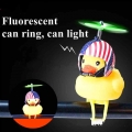 Luminous Airscrew Helmet Standing Duck Broken Wind Small Yellow Duck Light Set Bike Motor Riding Cycling Lights Bike Accessories