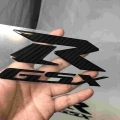 2 Pcs 3d Carbon Fiber For Gsxr 3m Sticker Logo Decal Motorcycle Fairing For Suzuki Gsxr 600 750 1000 K1 K2 K3 K4 K5 K6 K7 K8 K9