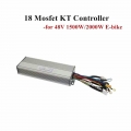 18 Mosfet KT Controller Fit for 48V 1500/2000W Electric Bike Brushless Gearless Hub Motor Dual Mode/Sine Wave Ebike Programmer|E