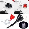 2 In 1 Plastic Funnel Can Spout For Oil Water Fuel Petrol Diesel Gasoline 2018 New Arrive Car Accessories Black - F