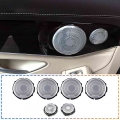 6 Pcs Audio Speakers Cover For W213 W205 Glc Mercedes Benz Amg E C Class Car Door Tweeter Trim Stickers Replacement