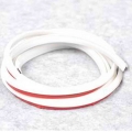 5M Universal Car T Type Sealing Strip Edge Trim Bumper Lip Side Skirt Rubber Sealants White Accessories For BMW Golf Passat VW|F