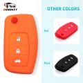 Dandkey Silicone car key cover remote cover for Ford Fiesta Focus 2 Ecosport Kuga Escape 3 Buttons FLIP key |cover