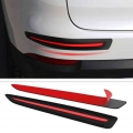 2pcs Car Sticker Bumper Protection Front Rear Edge Corner Guard Scratch Protectior Strip For Suv Mpv Sedan Car Auto Supplies - S