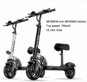 10 Inch Folding Electric Scooter 500W Two Wheels Electric Driving With Seat Electric Motorcycle|Skate Board| - Ebikpro.co