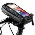 WILD MAN Bicycle Head Tube Handlebar Bag Cycling Bike Mobile Phone 6.9inch Bag Case Holder Screen Phone Mount Bags Case|Bicycle