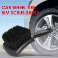 1pc Car Wheel Tire Rim Scrub Brush New Auto Detailing Brush Washing Cleaning Tool Car Washing Cleaner For Car Motorcycle - Spong