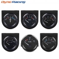 2inch 52mm Black Volt Meter Water Temp Oil Temp Gauge Oil Press Gauge Fuel Level Gauge Amp Meter Triple Gauge Kits Car Meter - V