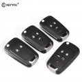 KEYYOU 20X Remote Case Fob Cover Flip Folding Key Shell Blank For Chevrolet Lova Sail Aveo Cruze Car Key 2/3/4/5 Buttons|Car Key