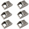 1" 6Pcs 25MM Silver Metal Cam Buckle Ratchet Cargo Lashing Outdoor Sports nylon webbing Roof Mounted Luggage Cargo|Marine H