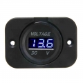 1pcs DC 12V 24V Blue LED Digital Voltmeter Panel Car Motorcycle Voltage Meter Display Electric Voltage Meter Volt Tester|Volt Me