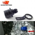 AN10 aluminum Black Rear Block Breather Fittings Adapter For Oil Catch Can B16 B18 B20|Engine Block| - Officemat