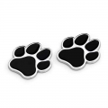 1 Pcs Car Sticker Paw 3d Metal Animal Badge Emblem Dog Cat Bear Foot Prints Footprint Decals Cool Design Auto Accessories