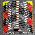 17" Strips Motorcycle Wheel Tire Stickers Car Reflective Rim Tape Motorbike Bicycle Auto Decals for Honda KTM YAMAHA Kawasa