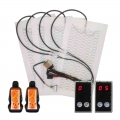 Car Seat Heater Universal 12V Carbon Fiber Heat Pads Set Dual Control System 5 Levels Digital Display Switch With Harness Kit|Au