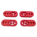 Universal Rubber Muffler Exhaust Hanger 4pcs 4 Holes 12mm - ebikpro.com