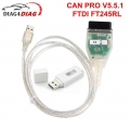 2020 for VAG CAN PRO V5.5.1 Support CAN BUS+UDS+K Line VCP OBD2 Scanner with FTDI FT245RL Chip Dongle Car Diagnostic Interface|C