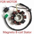 Dropship 8 Pole Coil AC Ignition Magneto Stator For GY6 125cc 150cc ATV Moped Go Kart Kit Scooter Motor Parts Motor De Moto|Mot