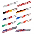 3D Aluminum Flags Car Sticker UK USA ITALY FRANCE GERMAN Badge Emblem Motorcycle Decal Grille Bumper Decoration for Benz VW Audi