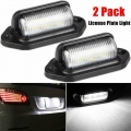 2pcs Vehicle Lights Waterproof 6 LED 12V License Plate Light Car Boat Truck Trailer Step Lamps Car Accessories|Truck Light Syste