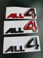 1X ALL 4 Metal Car Emblem Sticker ALL4 Badge Stickers for MINI R60 R61 F60 Cooper S Countryman Paceman Car styling