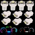 10pcs New T5 B8.5d 509t Super Bright Led Bulbs Auto Dashboard Indicator Instrument Light B8.5 Car Gauge Speedo Dash Cluster Lamp