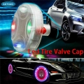 Solar Led Valve Cap Lights, Wheel Decoration Lights, Flashing Lights, Waterproof colorful For Car and Motorcycle Tire Lights|Val