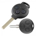 3 Buttons Remote Car Key Shell Case Fit For Mercedes Benz Smart Fortwo 450 451 2007-2013 Auto Key Fob - Car Key - ebikpro.c