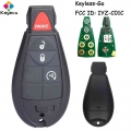 KEYECU Keyless Go Smart Remote Car Key With 4 Buttons 433MHz FOB for Jeep Grand Cherokee 2008 2013 FCC ID: IYZ C01C 56046736|