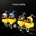 Yellow Duck Bicycle Bell Broken Wind Helmet Duck Bicycle Bells MTB Road Bike Riding Cycling With Lights Bicycle Accessories|Bicy