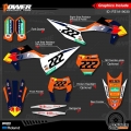 Powerzone Custom Team Graphics Backgrounds Decals Stickers Kit For Ktm Sx Sxf Mx 19-20 Exc Xcw Enduro 20-n 125 To 500cc 30 - Dec