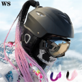 2021 New Motorcycle Helmet Braid Lady Braid Motorcycle Helmet 13 Color Double Twist Braid Ponytail With Bow Sucker Sticker - Hel