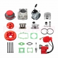 Cylinder Kit 19mm Carburetor Air Filter for 2 Stroke two stroke 47cc 49cc Pocket Bike Mini ATV Quad Group|Engine Cooling & A