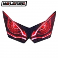 For Kawasaki Z750 Z750r Z1000 Z 750 Z 1000 Motorcycle 3d Front Fairing Headlight Guard Sticker Head Light Protection Sticker - D