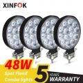 Car Led Work Light 3030 Smd 27 Watts 48 Watts Dc 12-24 Volts Bright Flood Spotlights Truck 4x4 4wd - Light Bar/work Light - Offi