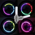 LED Neon Bike Wheel Tire Light Tyre Valve Dust Cap Valve Core Spoke Light For Bicycle Motorcycle Cycling Warning Head Rear Light