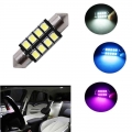 1pcs 31mm 36mm 39mm 42mm Auto LED FESTOON Bulb 2835 leds C5W Car Dome Light Auto Interior Map Read Lamp DC12V white blue pink|Si