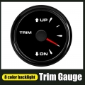 52mm Trim Gauge Meter For Inboard Outboard Engine 0 190 ohm with Backlights UP DN Electric Trim Level Gauge|Speedometers| - Of