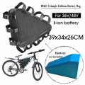 36V/48V Mountain Bike Triangle Li ion Battery Storage Bag Electric Bicycle Lithium Battery Triangle Battery Bag Cover|Bicycle Ba