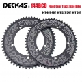 Deckas 144bcd Fixed Gear Fixie Round Chain Ring Track Bike 44t-58t Tooth 144 Bcd Special Single Speed Gear Wheel Chainwheel - Bi